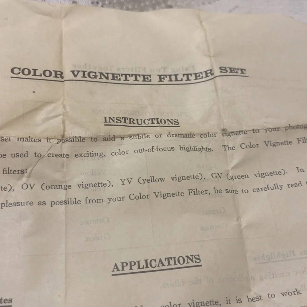 Pro Color Vignette filters set with case.